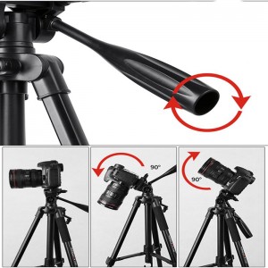 KINGJOY odlehčený video stativ VT-860 s třícestnou hlavou