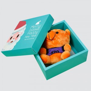 Vlastní vánoční a novoroční svátek kreslené dárkové krabičce