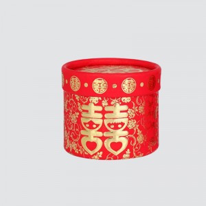 Vlastní svatební Happy Event Cylinder Box Candy Food Gift Box