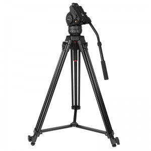 KINGJOY 3 sekční profesionální stativ pro videorekordéry VT-2100L s tlumicí hlavicí VT-3550 pro videokameru