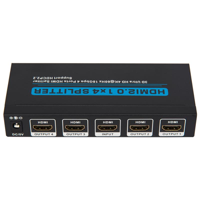 V2.0 HDMI 1x4 Splitter podporuje 3D Ultra HD 4Kx2K při 60 Hz HDCP2.2