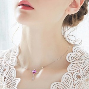Andělská křídla náhrdelník srdce přívěsek milostný dopis náhrdelník safír ametyst drahokam náhrdelník pro ženy 925 mincovní stříbro