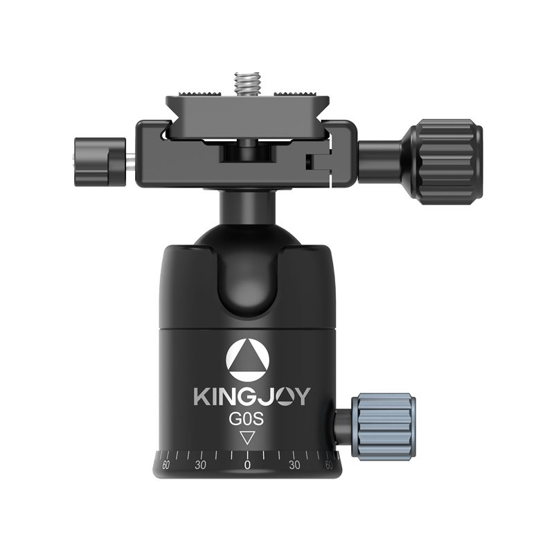 KINGJOY G0S nový design 360 ° rotační kulová hlava s arca swiss rychloupínací destičkou