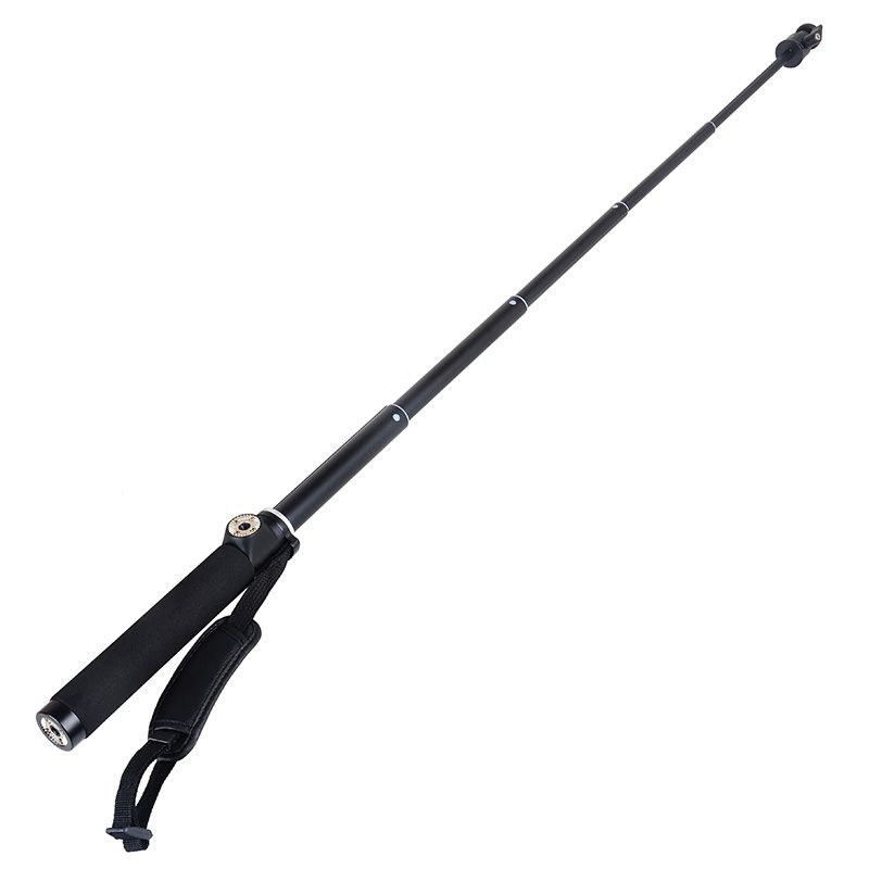 KINGJOY Aluminium Camera Extension Selfie Stick H100D-63 s 360 ° rotační kovovou kulovou hlavou