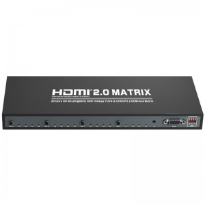 Podpora V2.0 HDMI 4x4 Matrix Ultra HD 4Kx2K při 60 Hz HDCP2.2 18 Gb \/ s