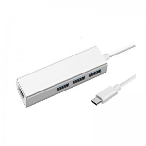 USB typ C na LAN (1000 M) + adaptér USB 3.0 x 3