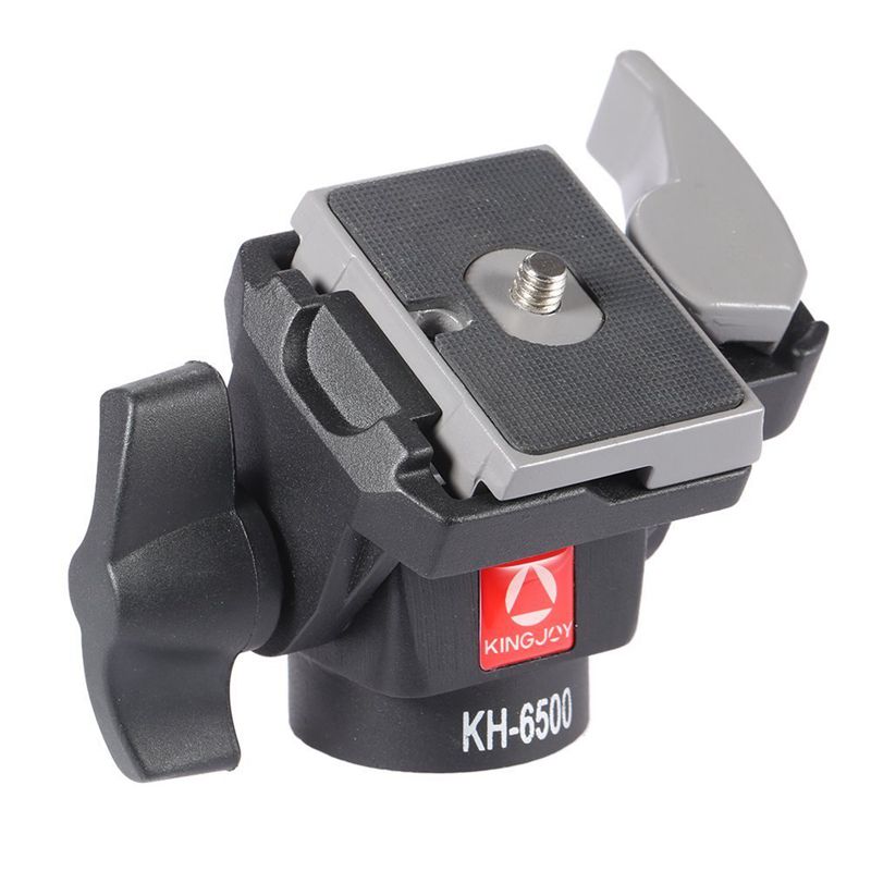 Fotoaparát King Head Professional Wearable 2-way Pan Tilt Aluminium Swivel Camera Head KH-6500