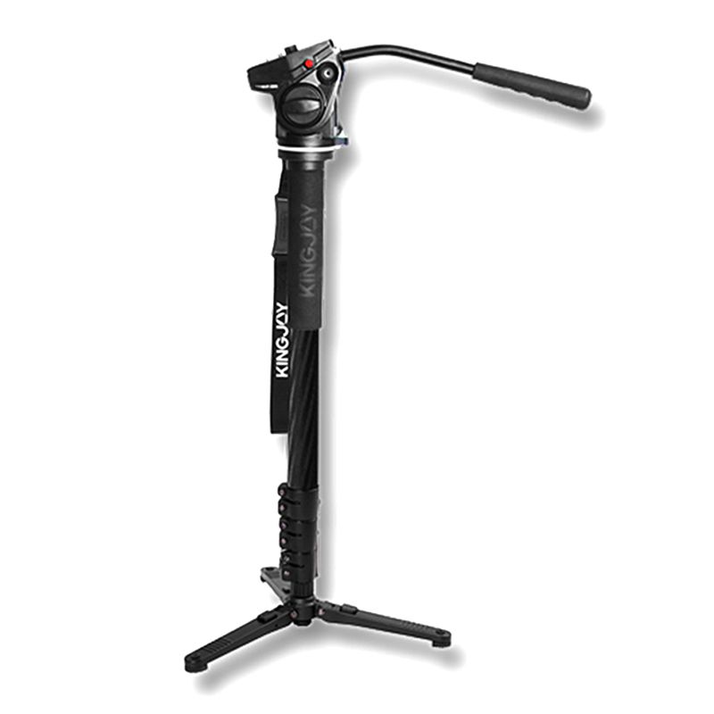 Kingjoy Factory Přímý prodej skládacích 4 sekcí Profesionální a flexibilní Monopod s Pan Head pro dalekohled