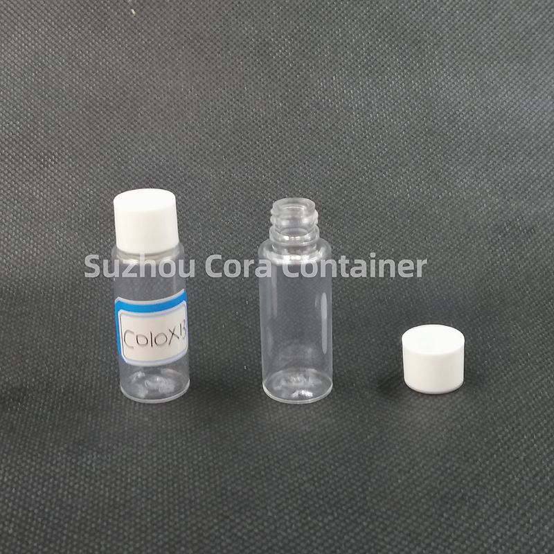 10ml Krk Size 13mm Pet Plastic Cosmetic Bottle with Screwing Cap