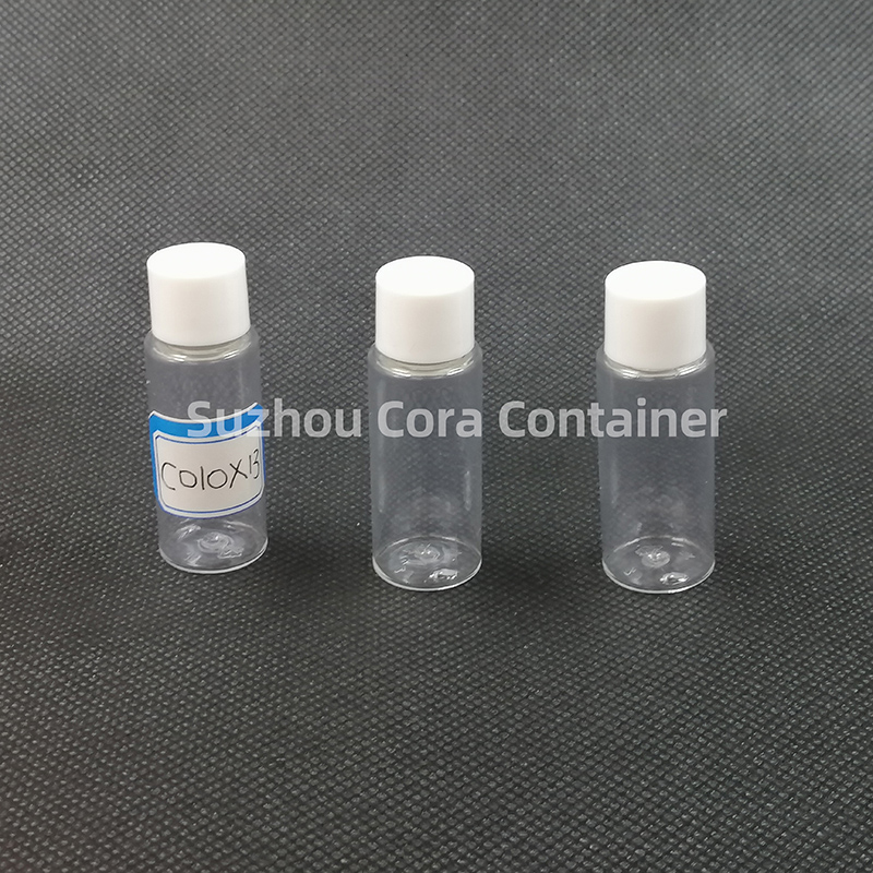 10ml Krk Size 13mm Pet Plastic Cosmetic Bottle with Screwing Cap