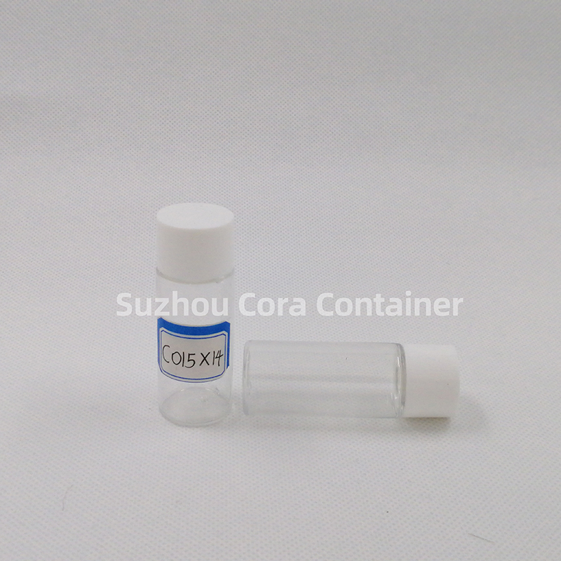 15ml Neck Size 14mm Pet Plastic Cosmetic Bottle with Screwing Cap