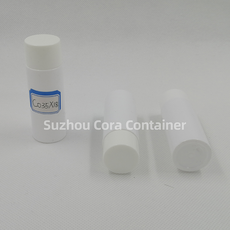 35ml Neck Size 18mm Pet Plastic Cosmetic Bottle with Screwing Cap
