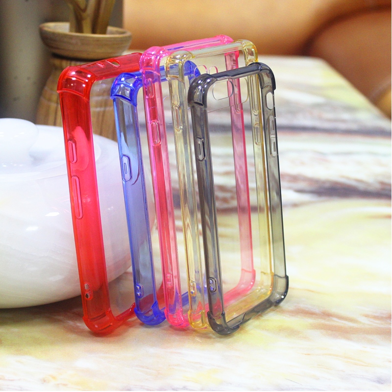 Anti-impact TPU+PC transparentní a barevný mobilní telefon case série s mnoha modely