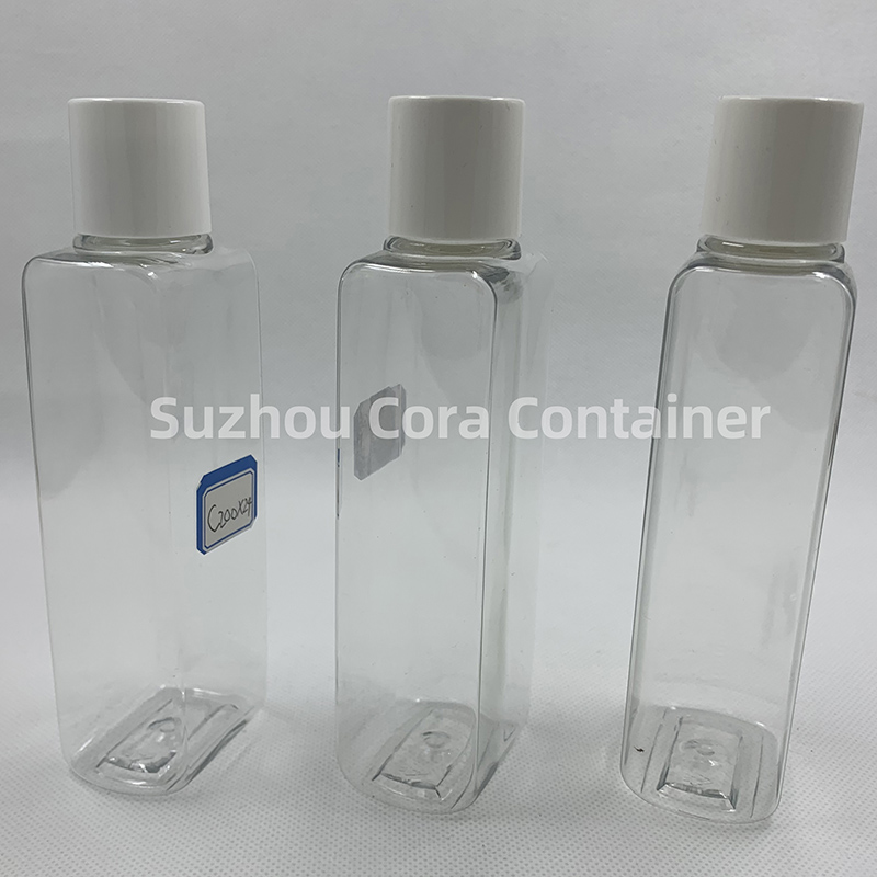 200ml velikost krku 24mm Pet Plastic Cosmetic Bottle with Screwing Cap