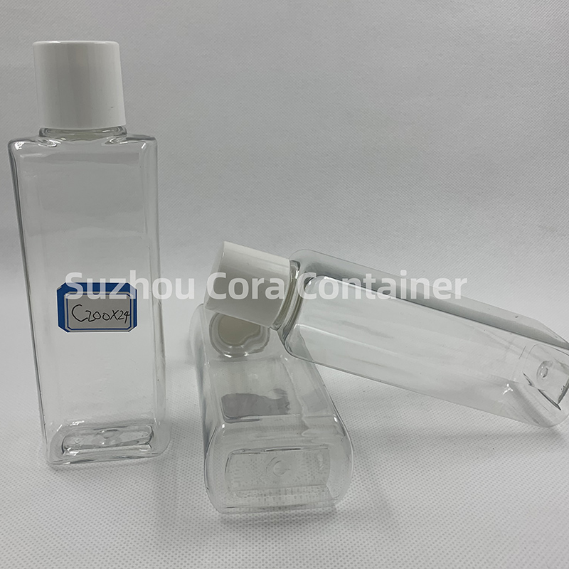 200ml velikost krku 24mm Pet Plastic Cosmetic Bottle with Screwing Cap