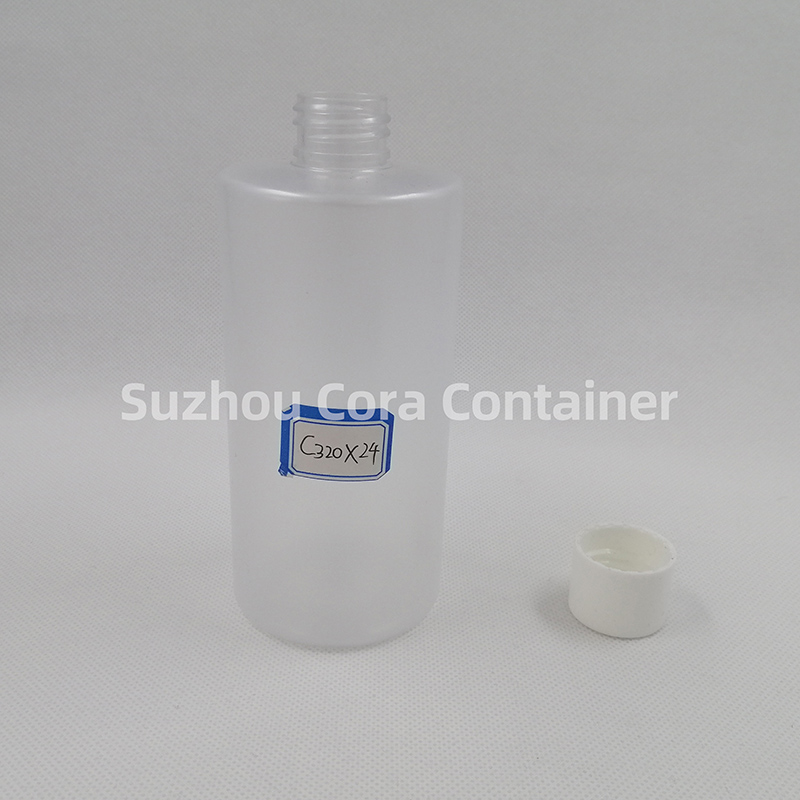 320ml Krk Size 24mm Pet Plastic Cosmetic Bottle with Screwing Cap