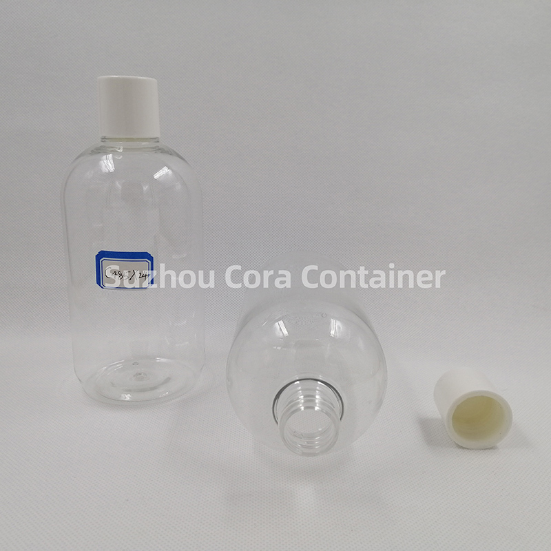 485ml Neck Size 24mm Pet Plastic Cosmetic Bottle with Screwing Cap
