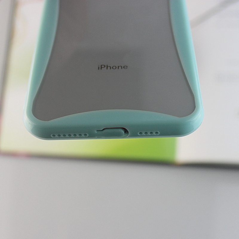 Barevné pouzdro na mobilní telefon se zakřivenou hranou pro iPhone X / XS s otvory na popruh telefonu a ochranou proti prachu