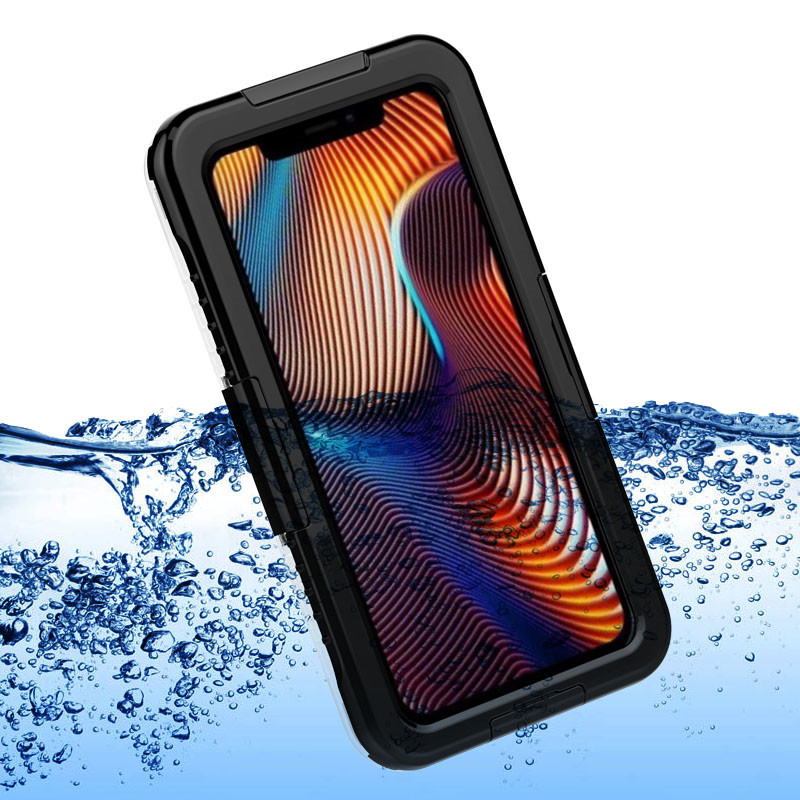 Nejlepší voděodolný případ jablečný voděodolný případ vodotěsné pouzdro pro iphone XR (Black)