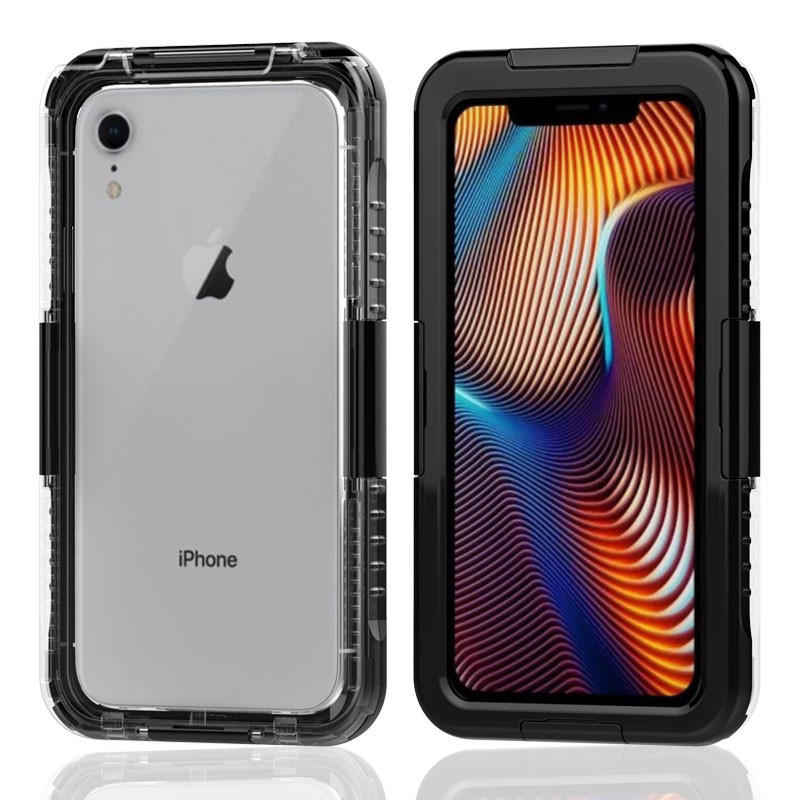 Nejlepší voděodolný případ jablečný voděodolný případ vodotěsné pouzdro pro iphone XR (Black)