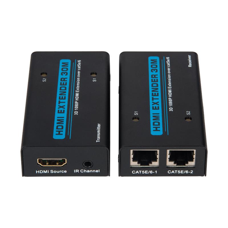 V1.3 HDMI Extender 30m přes duální kabel cat5e / 6 Podpora Full HD 1080P