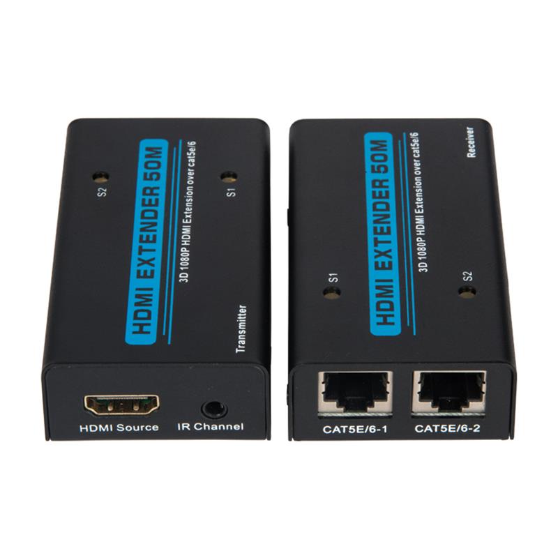 V1.3 HDMI Extender 50m přes duální kabel cat5e / 6 Podpora Full HD 1080P