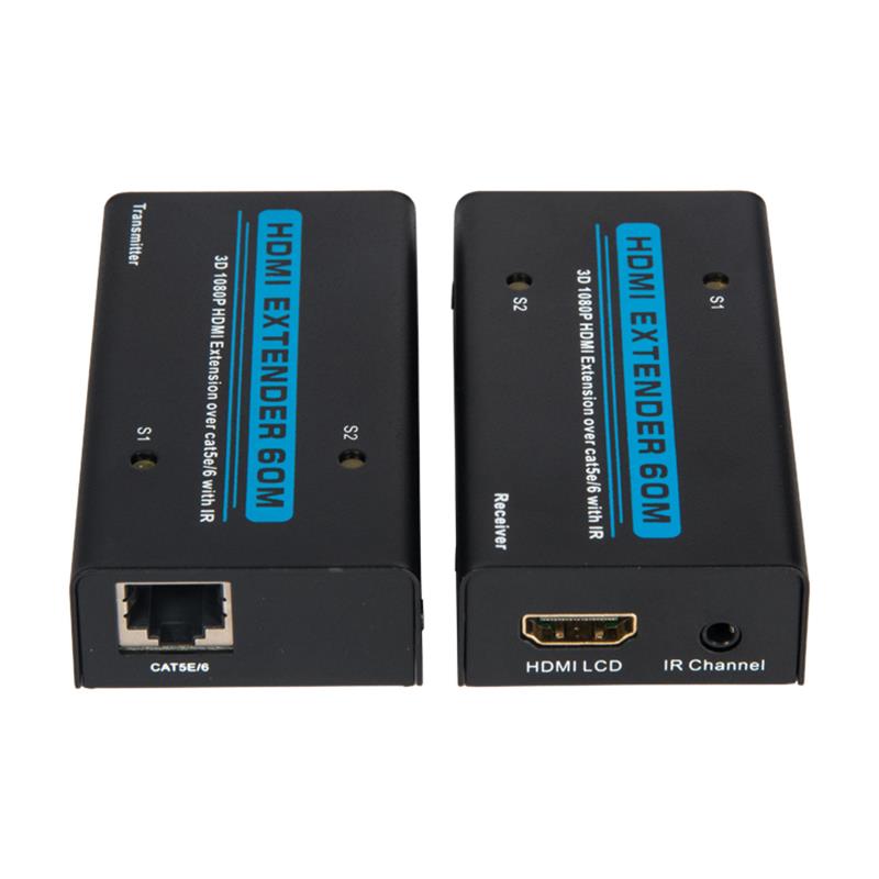 V1.3 HDMI Extender 60m nad jedním kabelem Cat5e/6 s IR Support Full HD 1080P