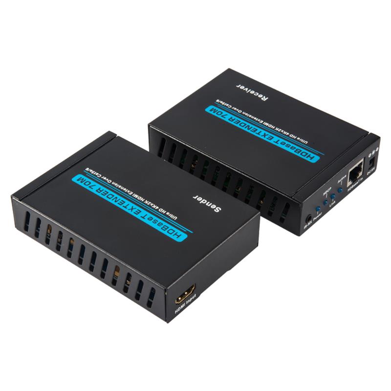 V1.4 4K HDBaset HDMI Extender 70m nad single cat5e/6 kabel 35m@4Kx2K/30Hz,70m@ 1080P/60Hz