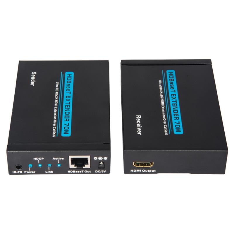 V1.4 4K HDBasET HDMI Extender 100m nad Single cat5e/6 kabel 70m@4Kx2K/30Hz,100m@1080P/60Hz