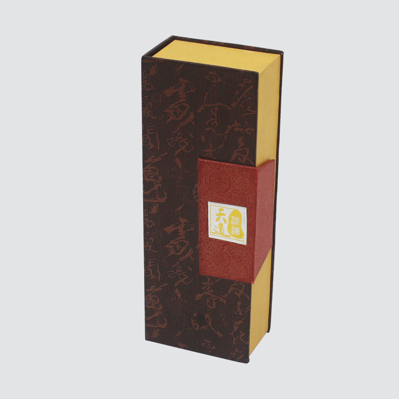 Klasické tradiční rukopisné reliéfní magnetové překlopné krycí dárkové balení