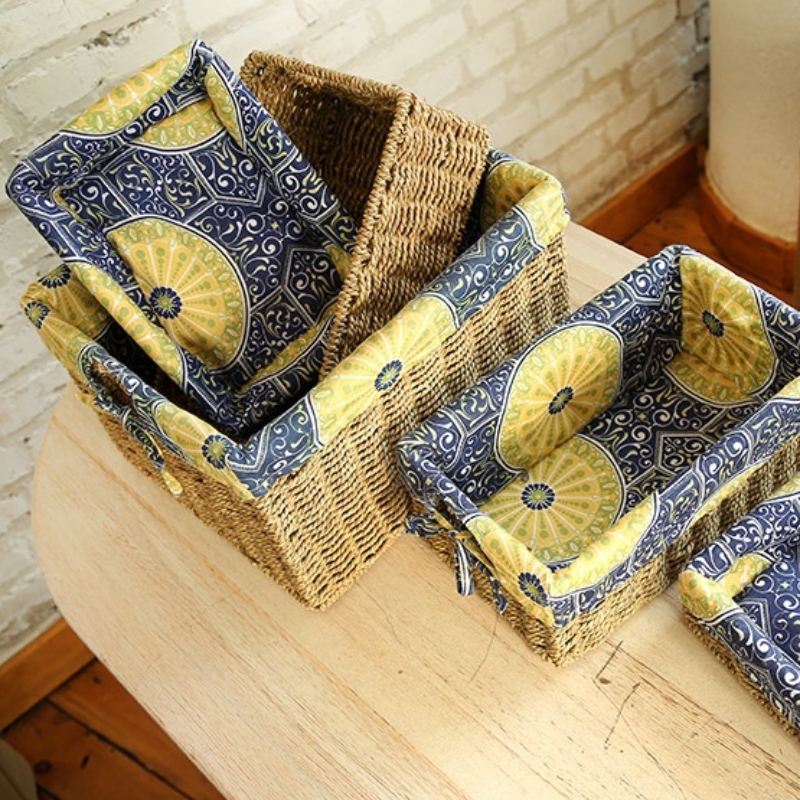 Seagrass Ložnice úložný košík s podšívkou