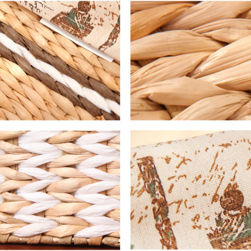 Straw Woven Bakset s vložkou