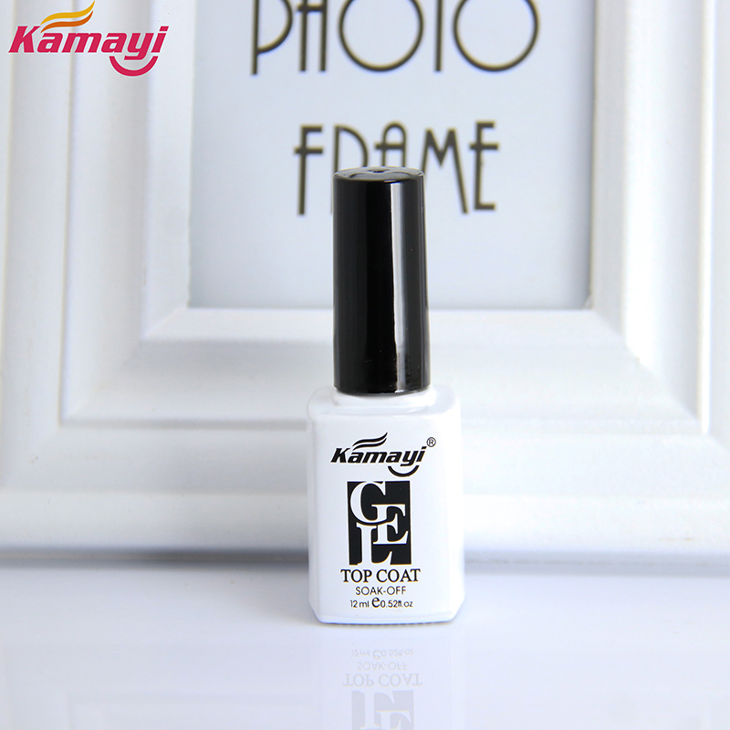 Kamayi hot prodat nehty umělecký design make-up manikúra dlouhotrvající lesklý lesk uv gel nehty lakovaný vrchní kabát gel