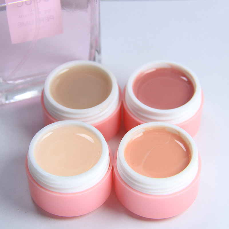 kamayi 8ml maskovací uv builder gel nail art tenký nahý želé gel na nehty namočte uv clear builder gel 20 barev