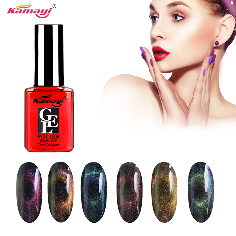 Kamayi nový produkt gel pro oční kočky namočený uv vedl 12ml 3d kočičí gel pro polské nehty