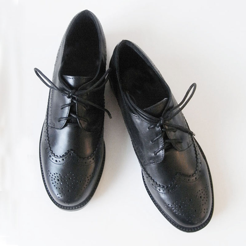 Dámské kožené boty Brogue