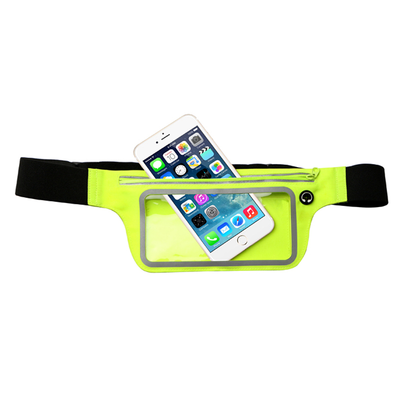 Lycra Sport Waist Pouch s transparentním oknem