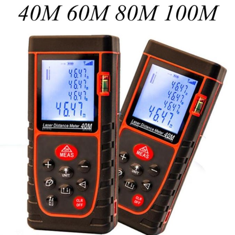 Digitální laserový dálkoměr 40 metrů 60 metrů, 80 metrů a 100 metrů