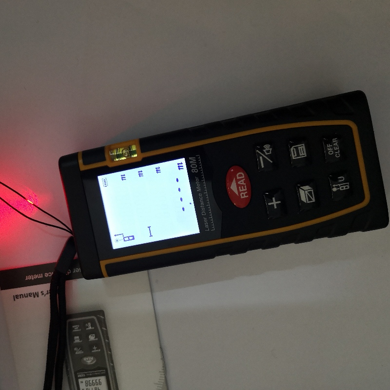 Digitální laserový dálkoměr 40 metrů 60 metrů, 80 metrů a 100 metrů
