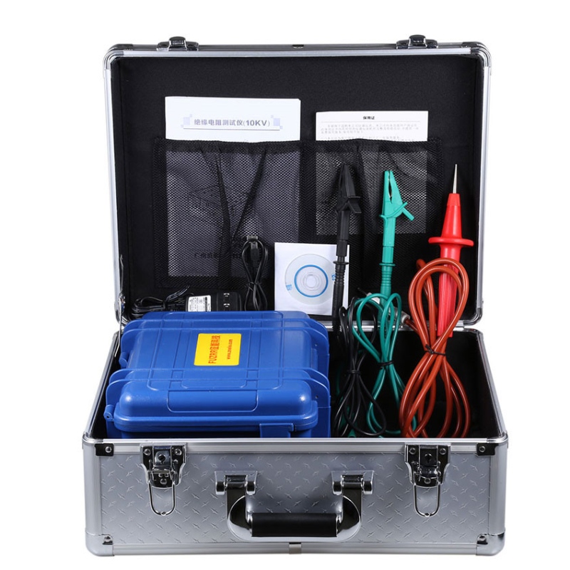 10KV vysokonapěťový digitální izolační tester na 1000 G Ohm s multimetrem s USB
