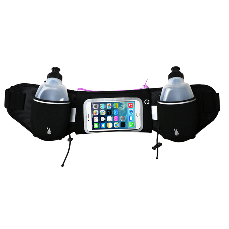 Nejnovější vodotěsná Lycra Hydration Outdoor Sports Water Bottle Waist Pack