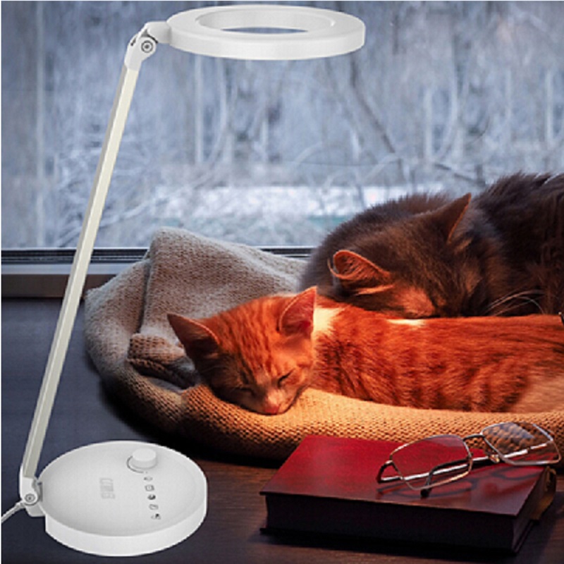Stolní lampa 688s otočná 95ra 12w bílá barva