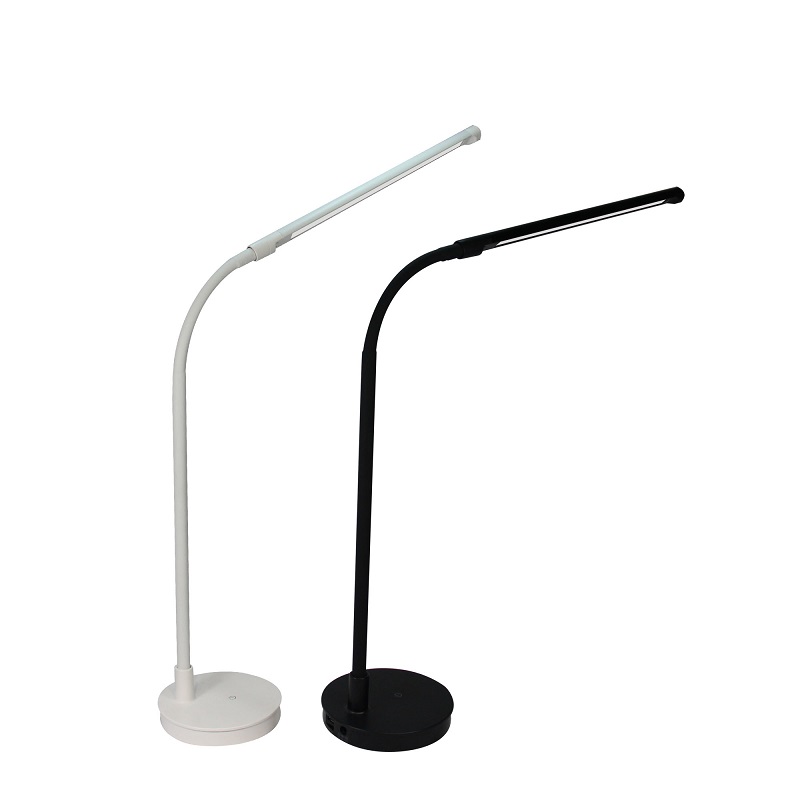 518 LED Desk Lamp Black Table Light Metal LED Reading Light s Flexible Gooseneck Eye Care Daylight