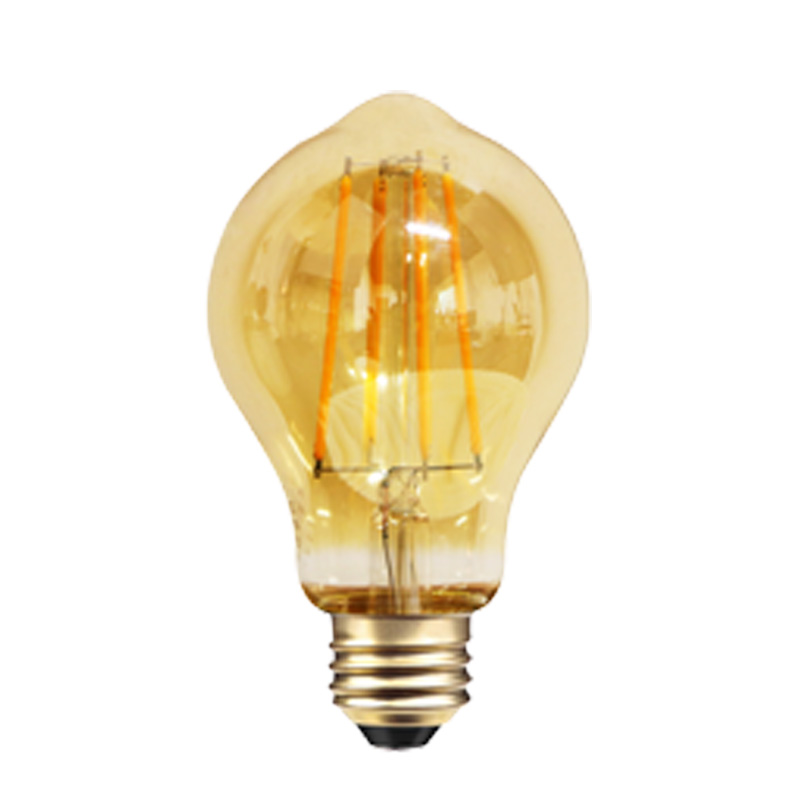 A60 Žlutá vrstva skla 2W 4W 6W 8W spirálová vlákna PANDANT Lamp