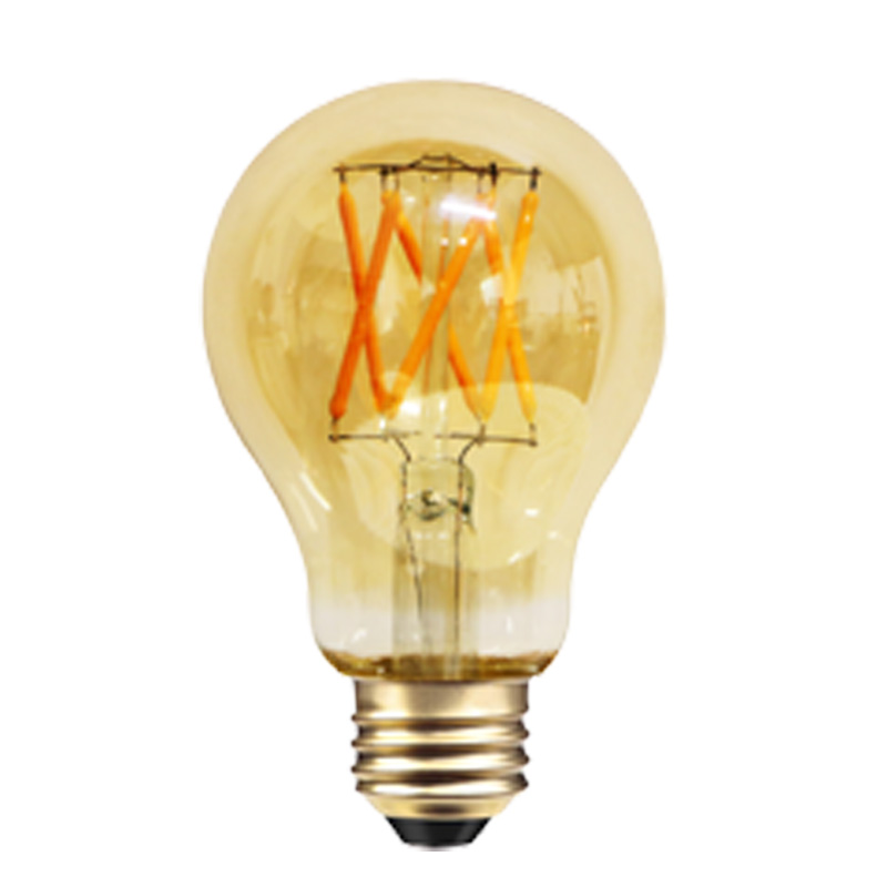 P60 2200K 2W 4W Dim non-dim jantar glass led soft filment pandant lampa