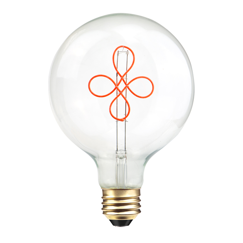 G125 Love gradient růžová 4w 200lumen DIY žárovka s měkkým vláknem