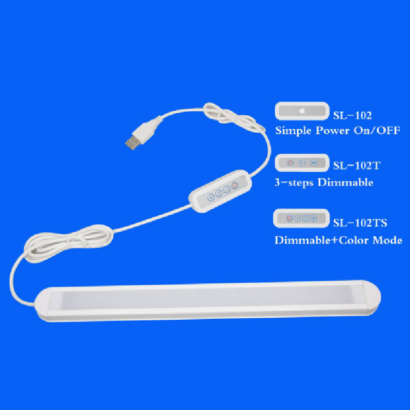 102 led světla čtení s 3-kroky stmable desk 65292; 3 barevné režimy usb