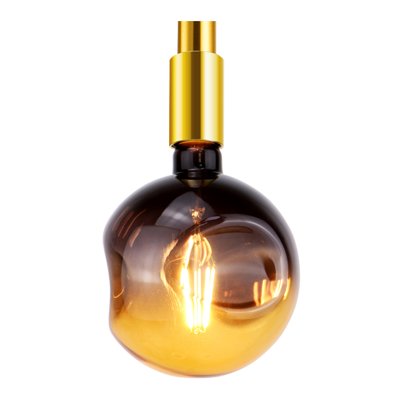 G125 Dark Amber ball 200 lumen nový designový tvar vedl světlo z měkkého vlákna