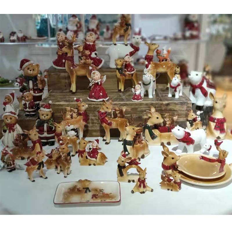 Široký sortiment Keramické ručně malované vánoční ozdoby