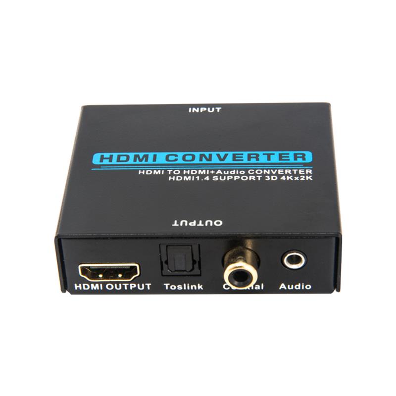 V1.4 HDMI Audio Extractor HDMI na HDMI + Audio Converter Podporuje 3D Ultra HD 4Kx2K @ 30 Hz